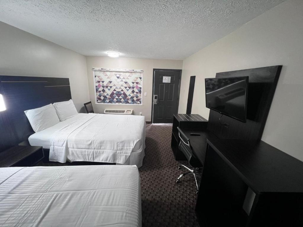 Work Desk and Mini Fridge